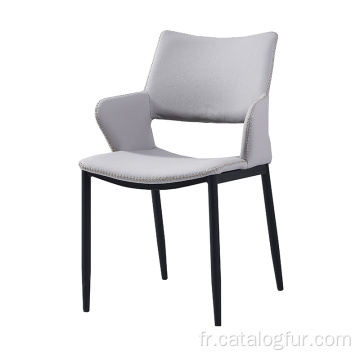 Chaise de salle à manger de restaurant de chaise de velours rose tendre de meubles de maison de style nordique